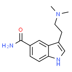 ChemSpider 2D Image | 3-[2-(Dimethylamino)ethyl]-1H-indole-5-carboxamide | C13H17N3O