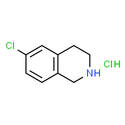 ChemSpider 2D Image | 6-Chloro-1,2,3,4-Tetrahydroisoquinoline Hydrochloride | C9H11Cl2N