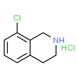 ChemSpider 2D Image | 8-Chloro-1,2,3,4-tetrahydro-isoquinoline hydrochloride | C9H11Cl2N