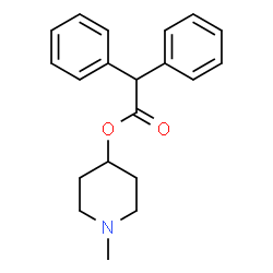 ChemSpider 2D Image | 4-diphenylacetoxy-N-methylpiperidine | C20H23NO2