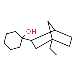 ChemSpider 2D Image | 1-(4-Ethylbicyclo[2.2.1]hept-2-yl)cyclohexanol | C15H26O