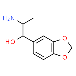 ChemSpider 2D Image | 2-Amino-1-(1,3-benzodioxol-5-yl)-1-propanol | C10H13NO3