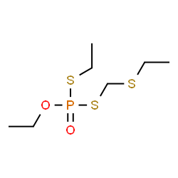 ChemSpider 2D Image | O,S-Diethyl S-[(ethylsulfanyl)methyl] phosphorodithioate | C7H17O2PS3