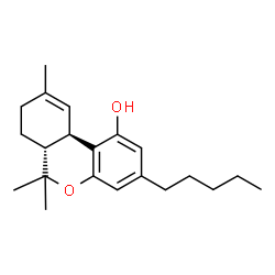ChemSpider 2D Image | (-)-.DELTA.9-trans-Tetrahydrocannabinol | C21H30O2