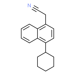 ChemSpider 2D Image | (4-Cyclohexyl-1-naphthyl)acetonitrile | C18H19N