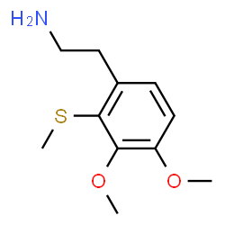 ChemSpider 2D Image | 2-[3,4-Dimethoxy-2-(methylsulfanyl)phenyl]ethanamine | C11H17NO2S