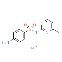 ChemSpider 2D Image | Sulfamethazine sodium | C12H13N4NaO2S