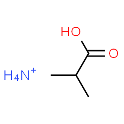 ChemSpider 2D Image | Propanoic acid, 2-methyl-, ammonium salt (1:1) | C4H12NO2