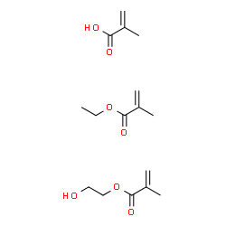 ChemSpider 2D Image | ethyl 2-methylprop-2-enoate; 2-hydroxyethyl 2-methylprop-2-enoate; 2-methylprop-2-enoic acid | C16H26O7