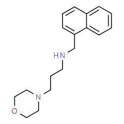 ChemSpider 2D Image | 3-(4-Morpholinyl)-N-(1-naphthylmethyl)-1-propanamine | C18H24N2O