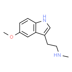 ChemSpider 2D Image | 5-Methoxy-N-methyltryptamine | C12H16N2O