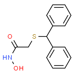 ChemSpider 2D Image | 2-[(Diphenylmethyl)sulfanyl]-N-hydroxyacetamide | C15H15NO2S