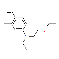 ChemSpider 2D Image | 4-[(2-Ethoxyethyl)(ethyl)amino]-2-methylbenzaldehyde | C14H21NO2
