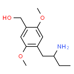 ChemSpider 2D Image | [4-(2-Aminobutyl)-2,5-dimethoxyphenyl]methanol | C13H21NO3