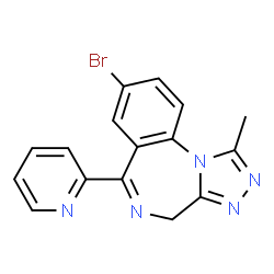 ChemSpider 2D Image | Pyrazolam | C16H12BrN5