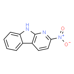 ChemSpider 2D Image | 2-Nitro-9H-pyrido[2,3-b]indole | C11H7N3O2