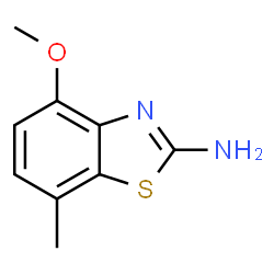ChemSpider 2D Image | 4-methoxy-7-methylbenzo[d]thiazol-2-amine | C9H10N2OS