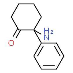ChemSpider 2D Image | 2-Amino-2-phenylcyclohexanone | C12H15NO
