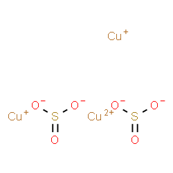 ChemSpider 2D Image | Copper(1+) copper(2+) sulfite (2:1:2) | Cu3O6S2