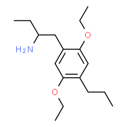 ChemSpider 2D Image | 1-(2,5-Diethoxy-4-propylphenyl)-2-butanamine | C17H29NO2