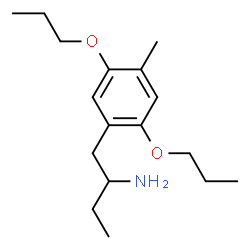 ChemSpider 2D Image | 1-(4-Methyl-2,5-dipropoxyphenyl)-2-butanamine | C17H29NO2