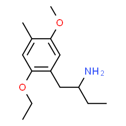 ChemSpider 2D Image | 1-(2-Ethoxy-5-methoxy-4-methylphenyl)-2-butanamine | C14H23NO2