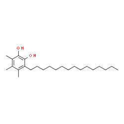 ChemSpider 2D Image | 4,5,6-trimethyl-3-pentadecylcatechol | C24H42O2