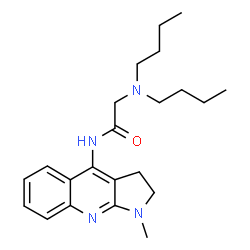 ChemSpider 2D Image | N~2~,N~2~-Dibutyl-N-(1-methyl-2,3-dihydro-1H-pyrrolo[2,3-b]quinolin-4-yl)glycinamide | C22H32N4O