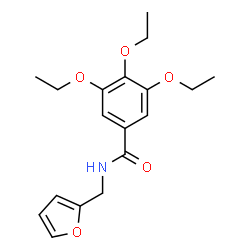 ChemSpider 2D Image | 3,4,5-Triethoxy-N-(2-furylmethyl)benzamide | C18H23NO5