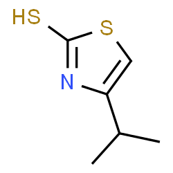 ChemSpider 2D Image | 4-Isopropyl-1,3-thiazole-2(3H)-thione | C6H9NS2
