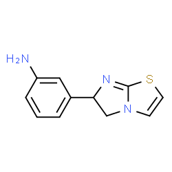 ChemSpider 2D Image | 3-(5,6-DIHYDROIMIDAZO[2,1-B]THIAZOL-6-YL)ANILINE | C11H11N3S