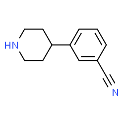 ChemSpider 2D Image | 4-(3-Cyanophenyl)piperidine | C12H14N2
