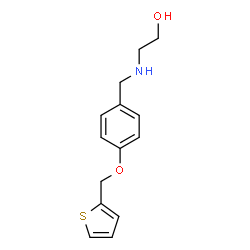 ChemSpider 2D Image | 2-{[4-(2-Thienylmethoxy)benzyl]amino}ethanol | C14H17NO2S