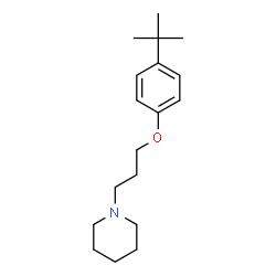 ChemSpider 2D Image | 1-[3-(4-tert-butylphenoxy)propyl]piperidine | C18H29NO