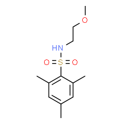 ChemSpider 2D Image | N-(2-Methoxyethyl)-2,4,6-trimethylbenzenesulfonamide | C12H19NO3S