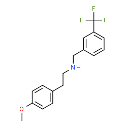 ChemSpider 2D Image | 2-(4-Methoxyphenyl)-N-[3-(trifluoromethyl)benzyl]ethanamine | C17H18F3NO