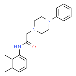 ChemSpider 2D Image | N-(2,3-Dimethylphenyl)-2-(4-phenyl-1-piperazinyl)acetamide | C20H25N3O