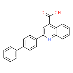 ChemSpider 2D Image | 2-(4-Biphenylyl)-4-quinolinecarboxylic acid | C22H15NO2