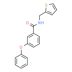 ChemSpider 2D Image | 3-Phenoxy-N-(2-thienylmethyl)benzamide | C18H15NO2S