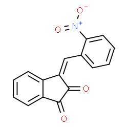 ChemSpider 2D Image | (3Z)-3-(2-Nitrobenzylidene)-1H-indene-1,2(3H)-dione | C16H9NO4