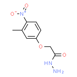 ChemSpider 2D Image | 2-(3-Methyl-4-nitrophenoxy)acetohydrazide | C9H11N3O4