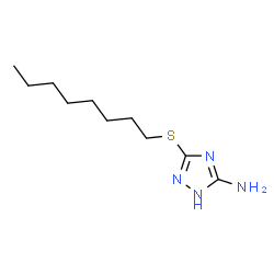 ChemSpider 2D Image | 3-(Octylsulfanyl)-1H-1,2,4-triazol-5-amine | C10H20N4S