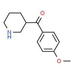 ChemSpider 2D Image | (4-Methoxyphenyl)(3-piperidinyl)methanone | C13H17NO2