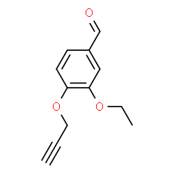 ChemSpider 2D Image | 3-Ethoxy-4-(2-propyn-1-yloxy)benzaldehyde | C12H12O3