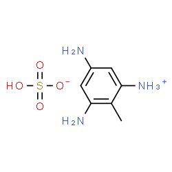 ChemSpider 2D Image | 3,5-Diamino-2-methylanilinium hydrogen sulfate | C7H13N3O4S