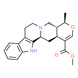 ChemSpider 2D Image | (19S)-17,19-Epoxy-coryn-16-ene-16-carboxylic acid methyl ester | C21H24N2O3
