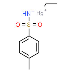 ChemSpider 2D Image | Ethylmercury(1+) [(4-methylphenyl)sulfonyl]azanide | C9H13HgNO2S
