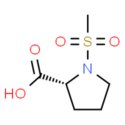 ChemSpider 2D Image | 1-(Methylsulfonyl)-D-proline | C6H11NO4S