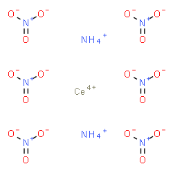 ChemSpider 2D Image | ammonium cerium(iv) nitrate | H8CeN8O18
