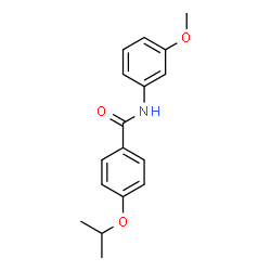 ChemSpider 2D Image | 4-Isopropoxy-N-(3-methoxyphenyl)benzamide | C17H19NO3